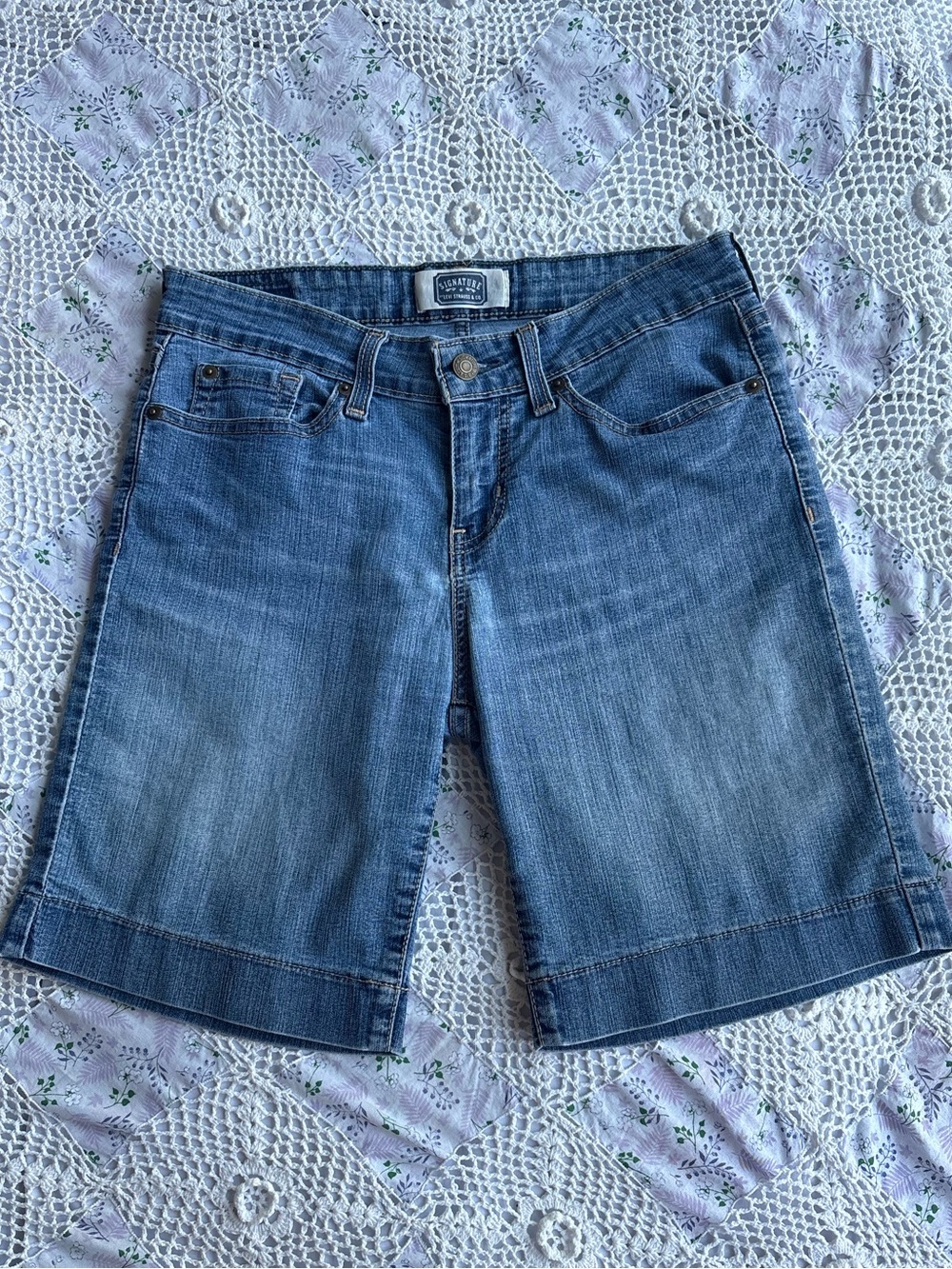 Levi's Light Blue Denim Bermuda Shorts